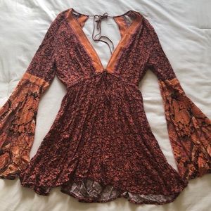 Free People Backless Romper Size Small